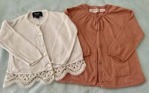 Zara Baby Girl Basics and White Bardot Knitwear Cardigans Size 1 - Picture 1 of 3