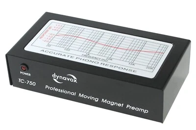 Dynavox -TC 750- Profi Phono-Vorverstärker (MM)  - Schwarz - inkl. Netzteil - Bild 1 von 2