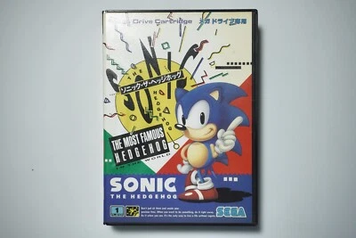 Sega Mega Drive Sonic the Hedgehog 1 boxed Japan MD game US Seller - Image 1 of 4