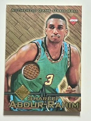 Collectors Edge Shareef Abdur Rahim #3 1997 juego auténtico usado bola dorada/200 Foto 1 de 2