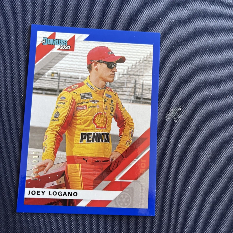 2020 Donruss Racing NASCAR BLUE Parallel #39 Joey Logano 168/199 - Image 1 of 1