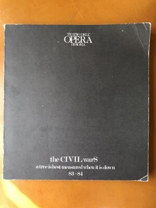 DIE BÜRGERKRIEG Oper von Robert Wilson - Philip Glass Italienisch 1984 RAR - Bild 1 von 12