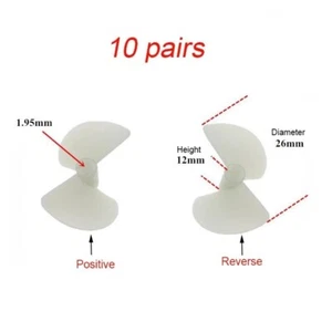 Durable Toy Boat Propeller Marine Part RC Boat Set 26mm Prop 2mm Shaft - Picture 1 of 7