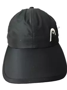 Head Penn Woman's Adult Tennis Black Strap Black Logo Baseball Cap Hat - Picture 1 of 10