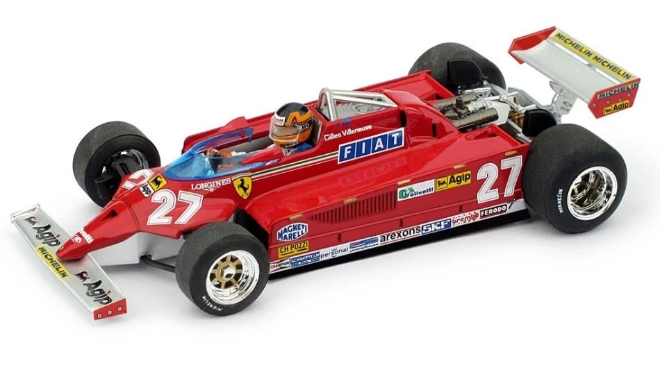 Ferrari F1 126ck #27 Winner Montecarlo GP 1981 Villeneuve Brumm 1 43 R367-ch