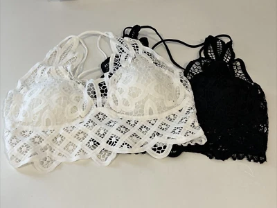 Shein 2 укороченный верхний женщин цветочный кружева v-образным вырезом спагетти ремень размер большой - Изображение 1 из 4