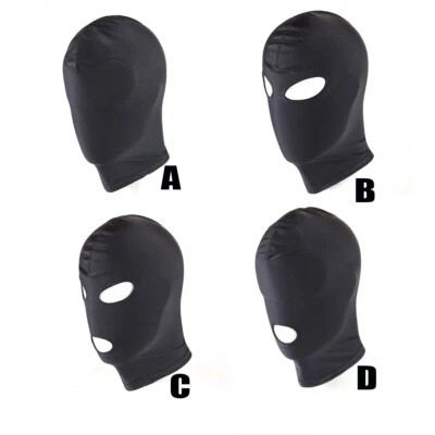 Unisex Venda para los ojos Cubierta facial Spandex Cosplay Disfraz Capucha Ojo abierto Boca Tocado Foto 1 de 4