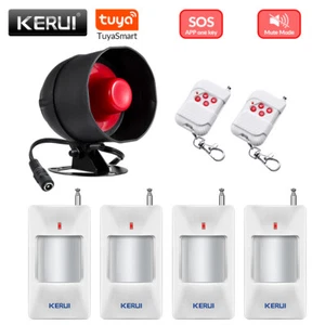 KERUI Wireless 110dB Live Sirena Sistema di Allarme Sicurezza Domestica Controllo APP Tuya - Foto 1 di 20