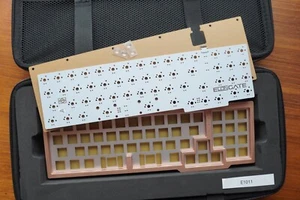 Elongate Custom Mechanical Keyboard Kit, Rose Gold - Mini 1800, VIA/QMK (E1011) - Picture 1 of 12