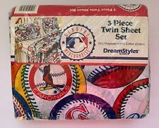 Neu in Verpackung MLB Baseball Bibb DreamStyles 3-teiliges Doppelblatt-Set