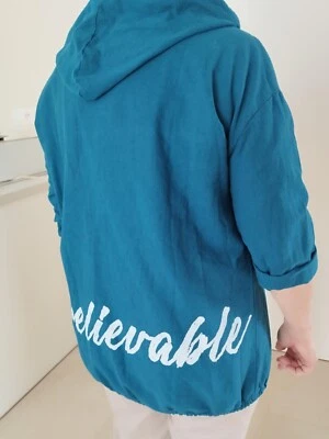 Veste légère en coton avec capuche - Photo 1/4