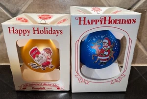 Campbells Soup 1993 & 1994 Vintage Collectors Edition Christmas Ornaments NIB - Picture 1 of 7