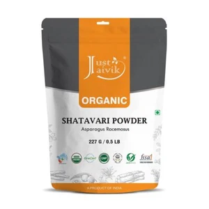 Just Jaivik Organic Shatavari Powder Asparagus Racemosus Pack Of 227gm - Picture 1 of 8