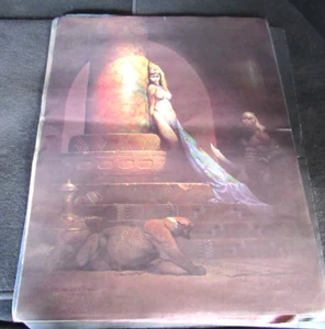 VTG Frank Frazetta Print "Eqyptian Queen" Litho Print 1979 - Picture 1 of 3