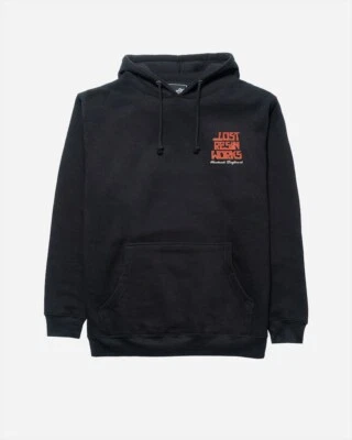 LOST - Sudadera con capucha de peso pesado hecha a mano para hombre - Negra - Top informal con capucha Foto 1 de 2