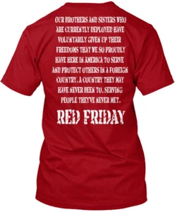  T-Shirt Red Friday Support Remember Everyone eingesetzt Made in USA Größe S bis 5XL - Bild 1 von 1