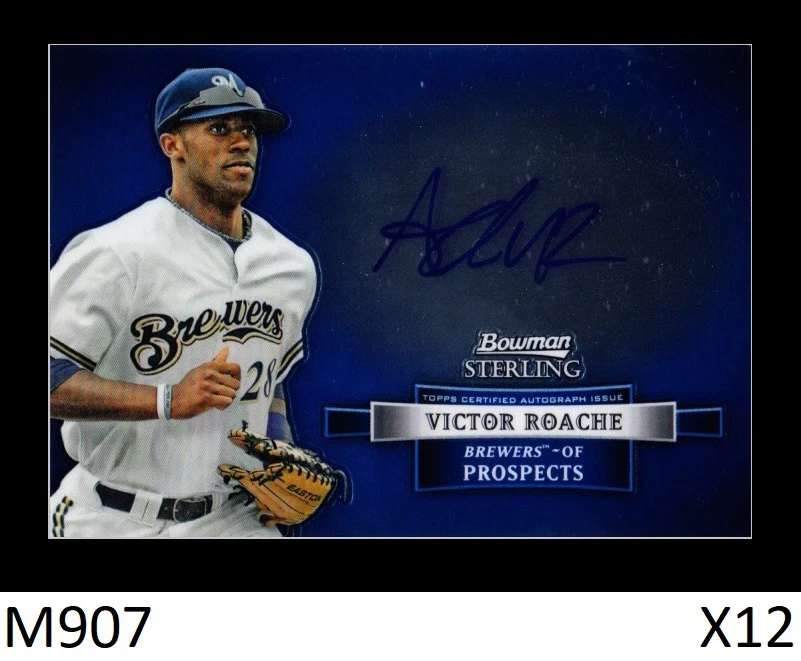 1-2012 BOWMAN STERLING PROSPECTS AUTO VICTOR ROACHE CARDINALS QTY - Image 1 of 1
