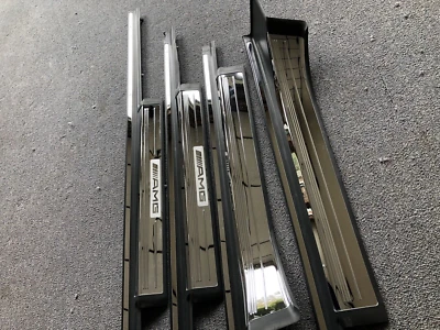 2003-2006 Mercedes-Benz W220 S55 S65 (AMG) peitoril de arranhão de porta cromado S430 S500 S600 - Imagem 1 de 4