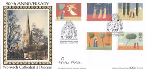 (135368) SIGNED BISHOP NORWICH Christmas GB Benham BLCS122 FDC 1996 - Picture 1 of 2