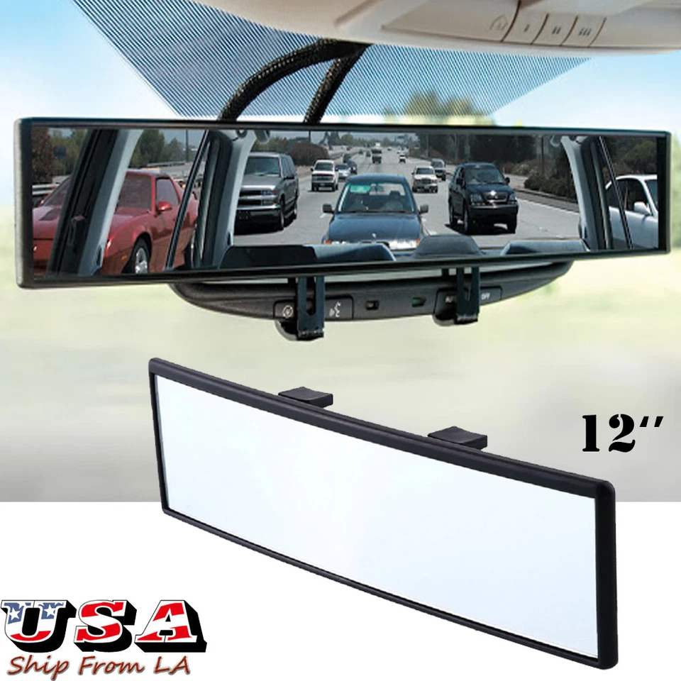 Extensor de espejo retrovisor convexo con clip interior curva ancha automática de 12"" seguro Foto 1 de 4