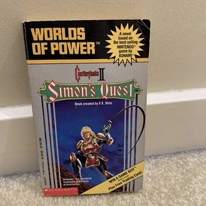 Castlevania II Simon's Quest Paperback Story Book Worlds of Power Trading Card - Picture 1 of 13