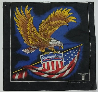 Pañuelo Harley Easy Riders Escudo Bandera Bandana Años 80 90 Raro De Colección Easy Riders Foto 1 de 4