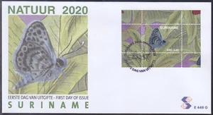 Surinam - Suriname Issue FDC 2020 (449O) Nature - Butterflies - Picture 1 of 1
