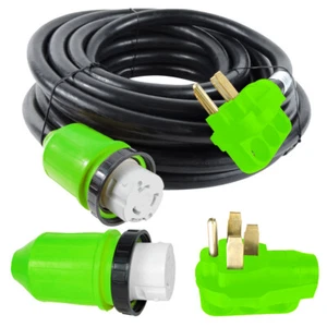 50 foot 50 amp RV Extension Cord Twist Lock Power Supply Cable for RV Trailer  - Picture 1 of 4