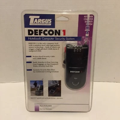 DEFCON1 NOTEBOOK COMPUTER SECURITY SYSTEM/TARGUS PA400U -NEW - Image 1 of 3
