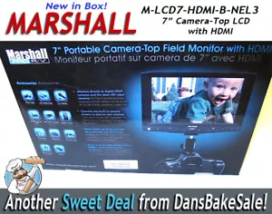 Marshall Electronics M-LCD7-HDMI-B-NEL3 Monitor da campo portatile su fotocamera 7 - Foto 1 di 12