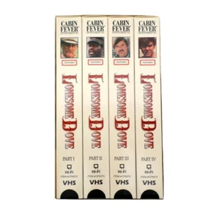 Lonesome Dove VHS Box Set Western Robert Duvall Danny Glover Tommy Lee Jones - Imagen 1 de 2