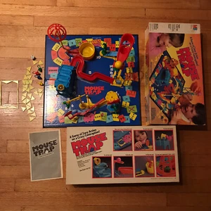 Vintage Classic 1986 Mouse Trap Board Game Milton Bradley 80s Primary Colors - Picture 1 of 12