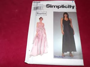 SIMPLICITY #8984 - SEÑORA "ENGENDRADO" VESTIDO DE ENCAJE DELANTERO Y CHAL PATRÓN 4-10 FF - Imagen 1 de 2