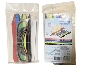 Lumberton Complete Sanding Detailer Set 5 Tool 10 Belts 120 240 320 400 500 grit - Picture 1 of 6
