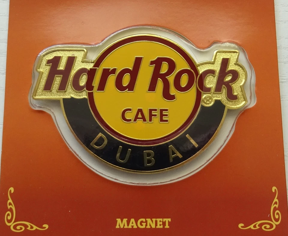 Magnet Hard Rock Cafe Dubai Classic Logo Limitierte Edition NEU