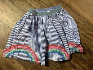 J. Crew/Crewcuts Stripped Rainbow Skirt Size Small Ribbon - Picture 1 of 4