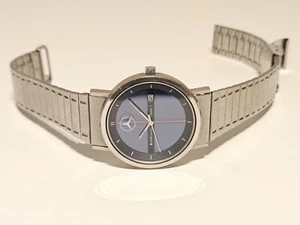 VINTAGE RARE ADVERTISING OF MERCEDES-BENZ MEN'S QUARTZ WATCH "JUNGHANS" SOLAR 1 - Picture 1 of 17