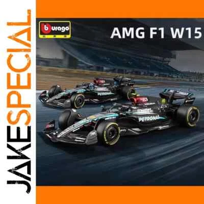 JakeSpecial – Voiture Miniature Mercedes-AMG F1 W15 2024 Diecast Model Car Mo... - Photo 1/4