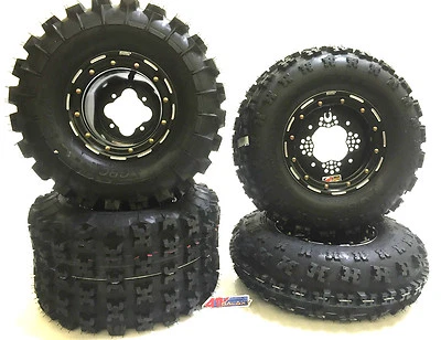 DWT G3 Beadlock Rims GBC XC Master Tires Front/Rear XC Kit  Raptor 700 Banshee - Image 1 of 4