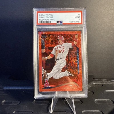 2014 Topps - Mike Trout #1 Red Hot Foil PSA 9  - Image 1 of 2