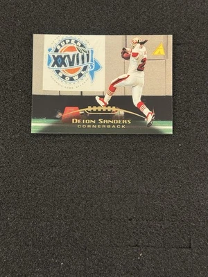 Tarjeta de fútbol americano Pinnacle Deion Sanders #31 1995 San Francisco 49ers Foto 1 de 2