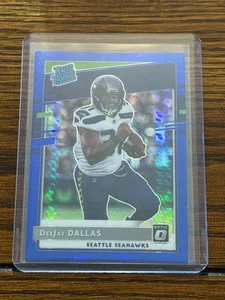 DeeJay Dallas 2020 Optic Blue Hyper Prizm Rookie Rc #195 Seahawks - Picture 1 of 2