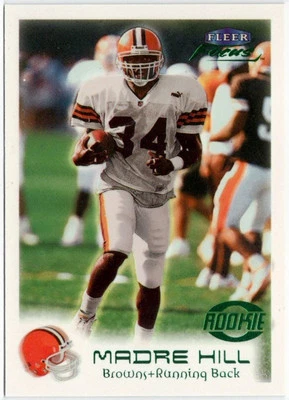 1999 Fleer Focus Stealth Madre Hill Rookie Parallel Card #146 /300 Browns - Image 1 of 2