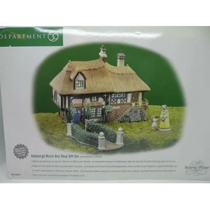 Dept 56 Dickens Weihnachtsdorf Aldeburgh Spieluhr Shop Geschenkset #58442 Neu im Karton - Bild 1 von 3