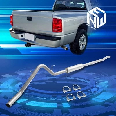 Sistema de escape Catback de acero inoxidable tubería redonda de 3" para camioneta Dodge Dakota 08-12 Foto 1 de 4