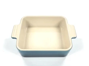 Le Creuset Steinzeug kleine quadratische Backform 14 cm/6" Farbe ~ TIEF TÜRKISFARBEN - Bild 1 von 11