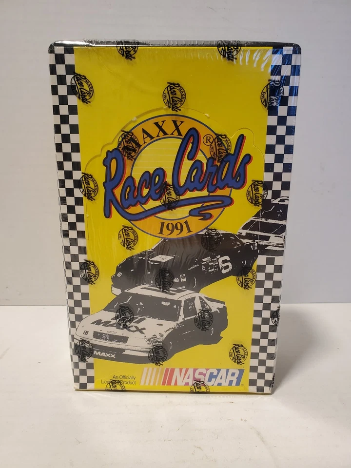 1991 MAXX Race Cards Nascar Wax Pack Box - 36 Packs Factory Sealed  - Image 1 of 4