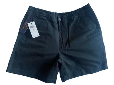 NWT Polo Ralph Lauren Black Stretch Classic Fit 6" Cotton Shorts Men's Size S - Image 1 of 4