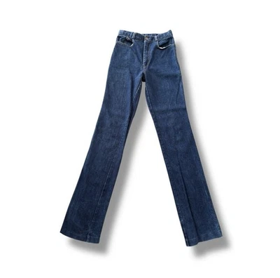 Pantalones de mezclilla rectos Stanley Blacker vintage años 70 para mujer 27” tiro alto retro occidental Foto 1 de 4