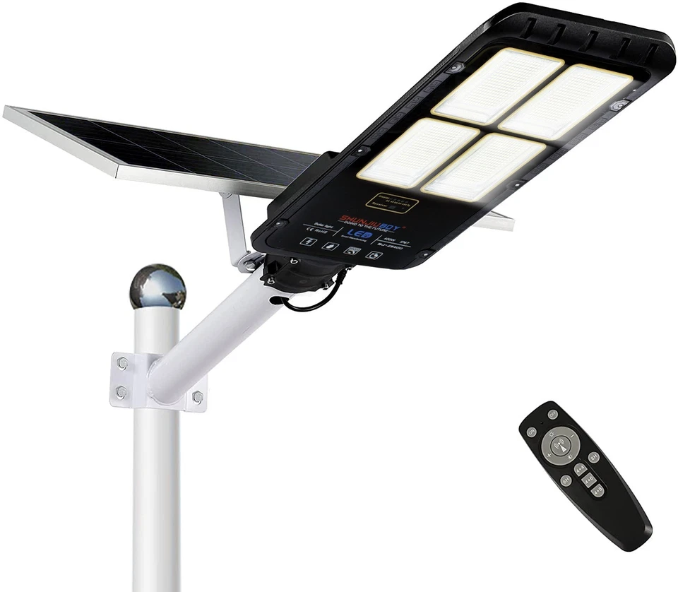 MEDIAWAVE STORE Lampione led a pannello solare 294001 sensore di movimento 400W protezione IP65